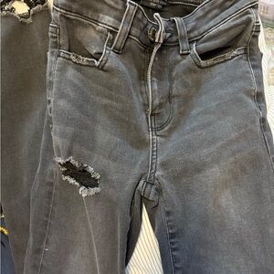 Distressed Gray Jeans